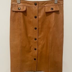 Vintage Michael Kors genuine leather skirt